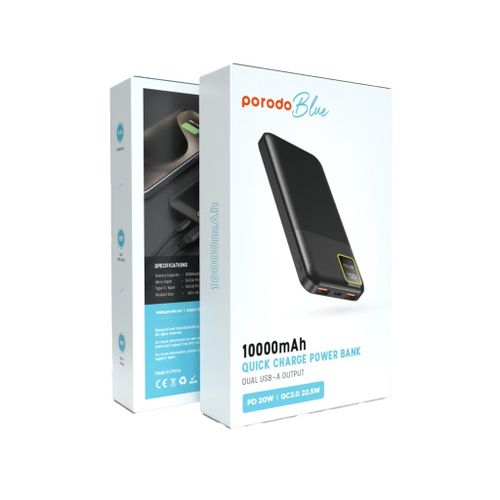 PORODO BLUE 10000MAH PD 20W POWERBANK