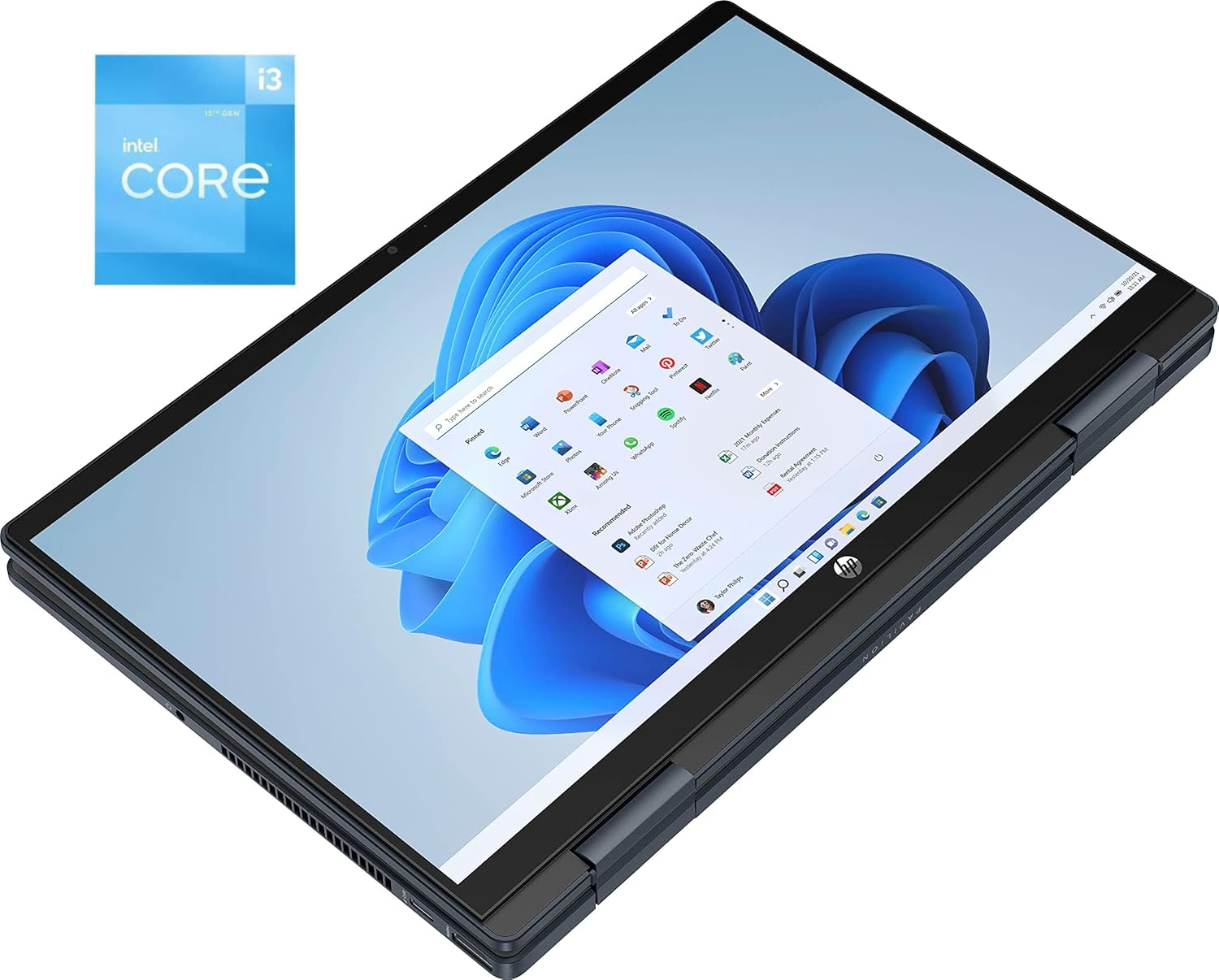 HP PAVILION X360 14-EK0013 12TH GEN INTEL CORE I3 8GB RAM 256GB SSD 14" FHD TOUCHSCREEN WINS 11