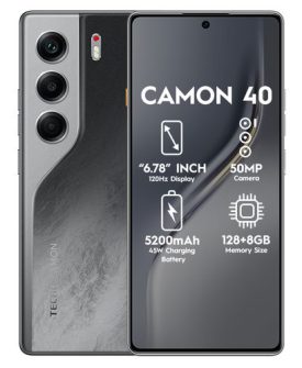 TECNO CAMON 40 6.78" 8GB+8GB RAM 128GB ROM ANDROID