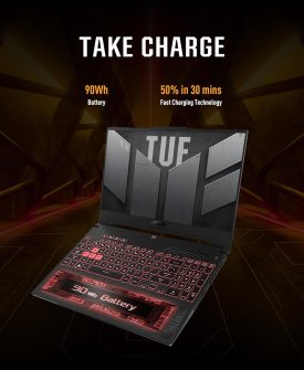 ASUS TUFF DASH GAMING A15 FA507 AMD RYZEN 7-7435HS 16GB RAM 1TB SSD RTX 4060 (8GB) BACKLIT KEYBOARD 15.6"FHD WINDOWS 11